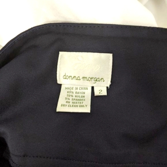 Asymmetrical Navy Slim Fitting Dress Size 2 - Picture 13 of 15